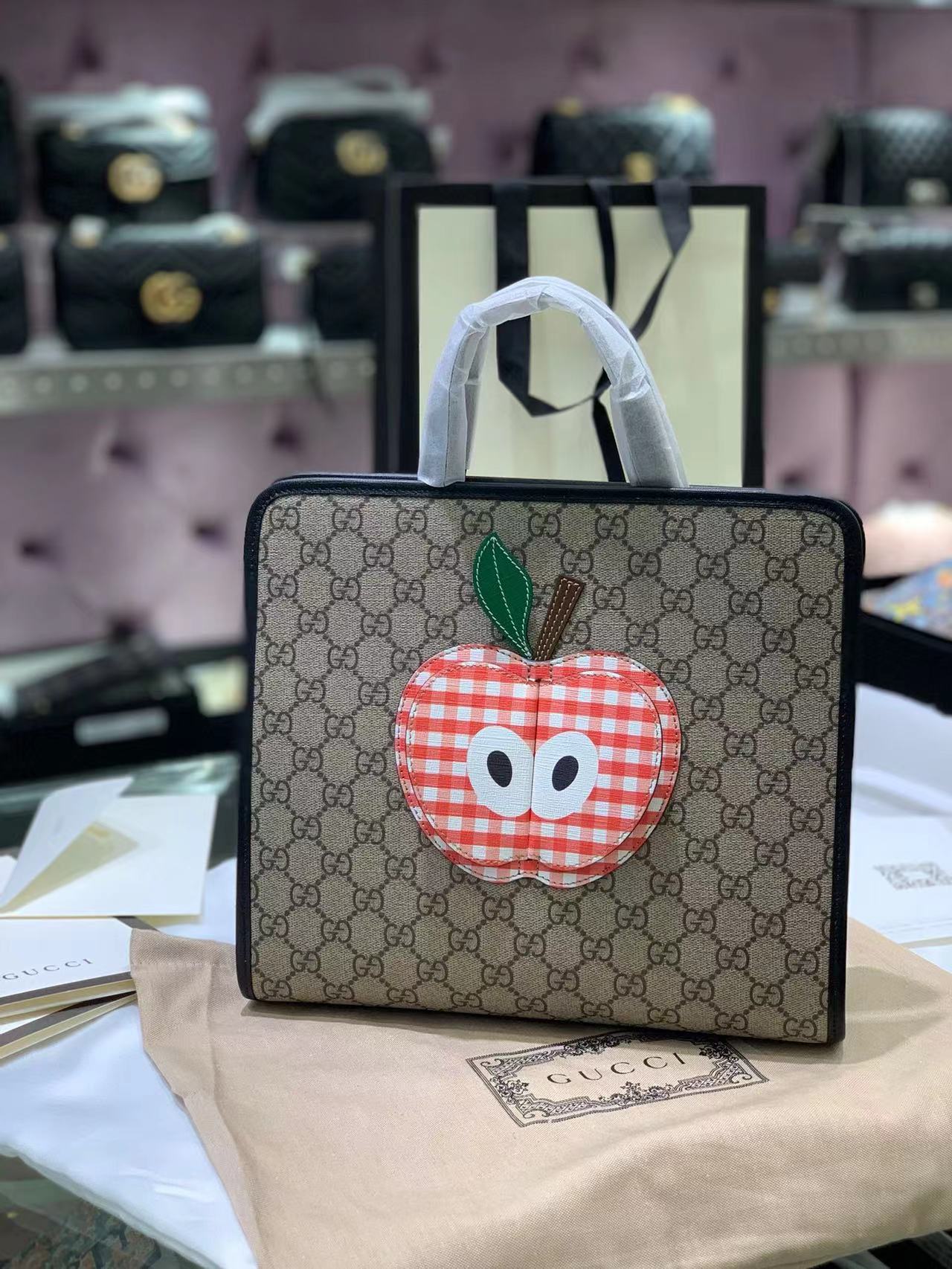 20240408 GUCCI蘋果購物包 海外原單 海外歐美代購