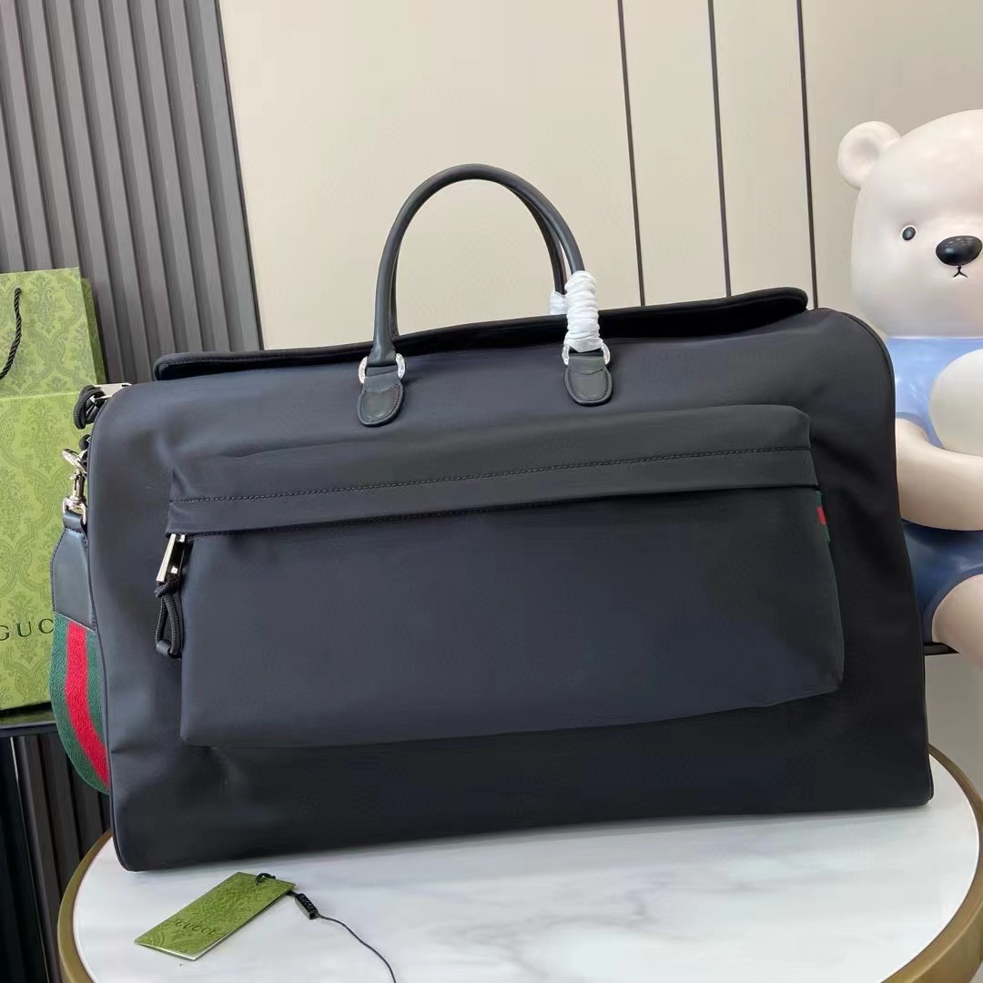 20240922 GUCCI防水帆布行李袋 海外原單免稅平行輸入 歐美代購 台北101專櫃官網同步在售